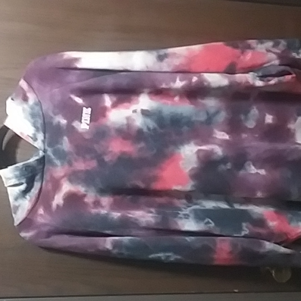PINK tie dye tunic style hoodie